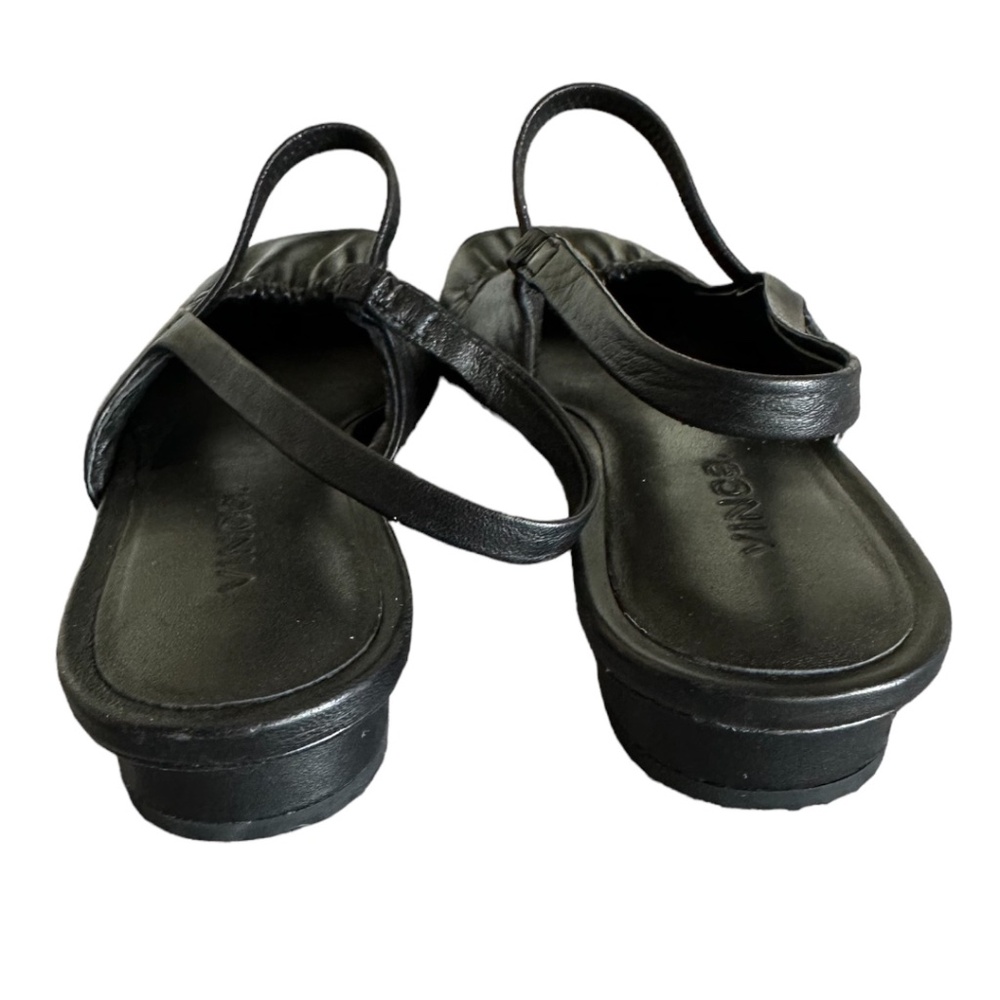Vince Black Leather Flats - Picture 5 of 9